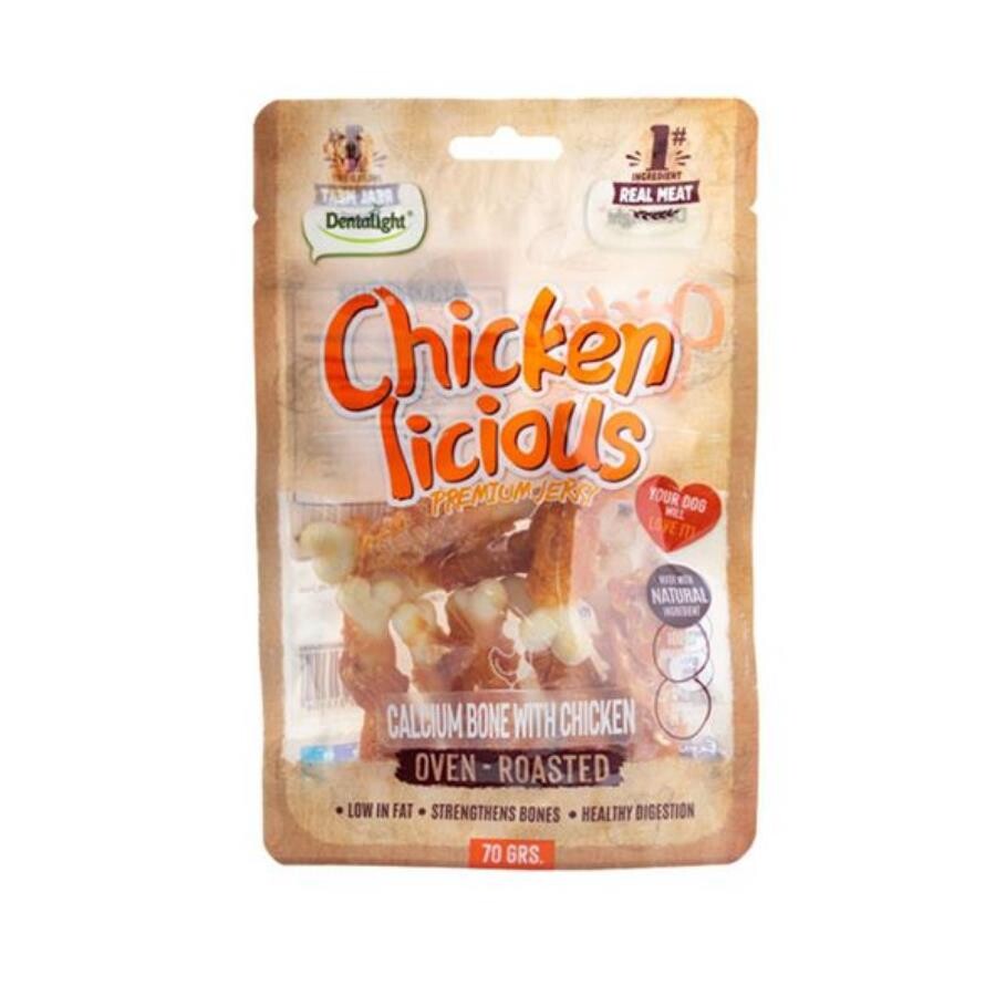 Dentalight Kalsiyum Kemik Tavuk Etli Köpek Ödülü 70 GR | SRC: Barcode: 6942133313104